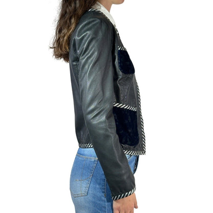 Emporio Armani Leather Jacket - Brandsamsara