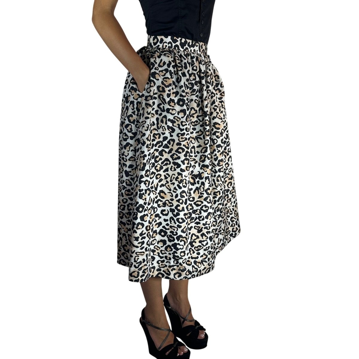 Ermanno Scervino Leopard Skirt - Brandsamsara