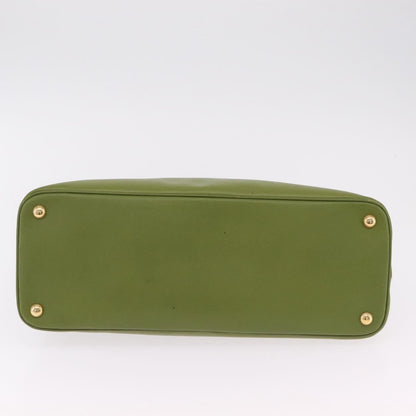 Prada Promenade Saffiano Leather, Green, Leather, Handbag