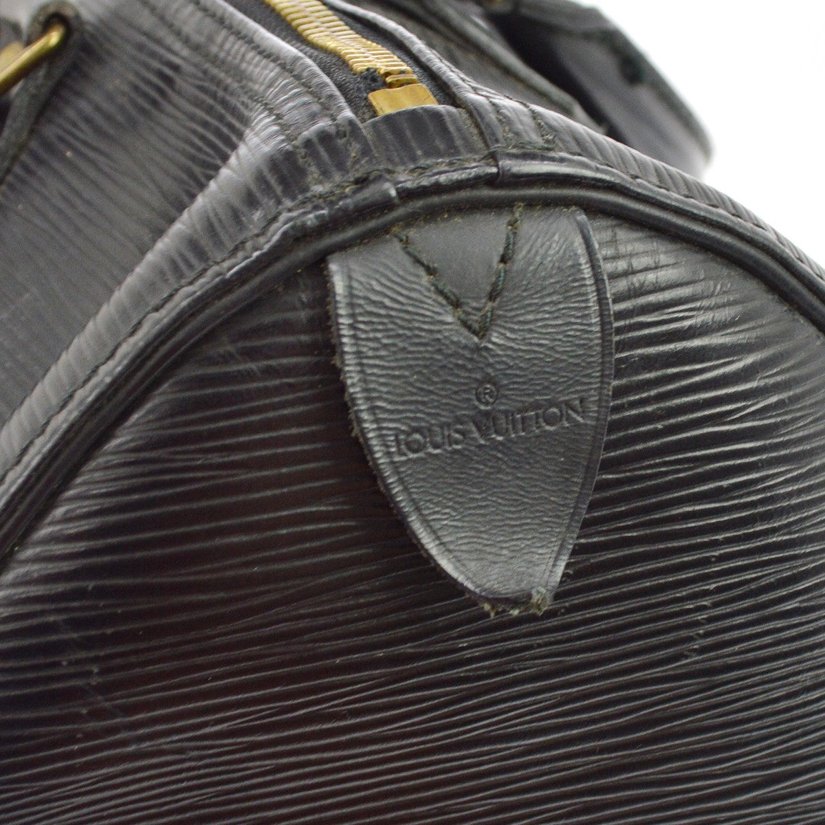 Louis Vuitton Speedy Epi Leather, Black, Leather, Handbag