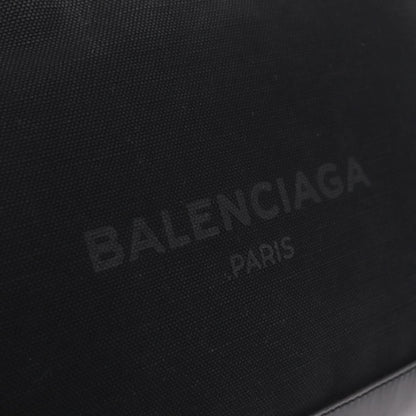 Balenciaga Navy Zip Canvas and Leather, Black, Canvas, Clutch
