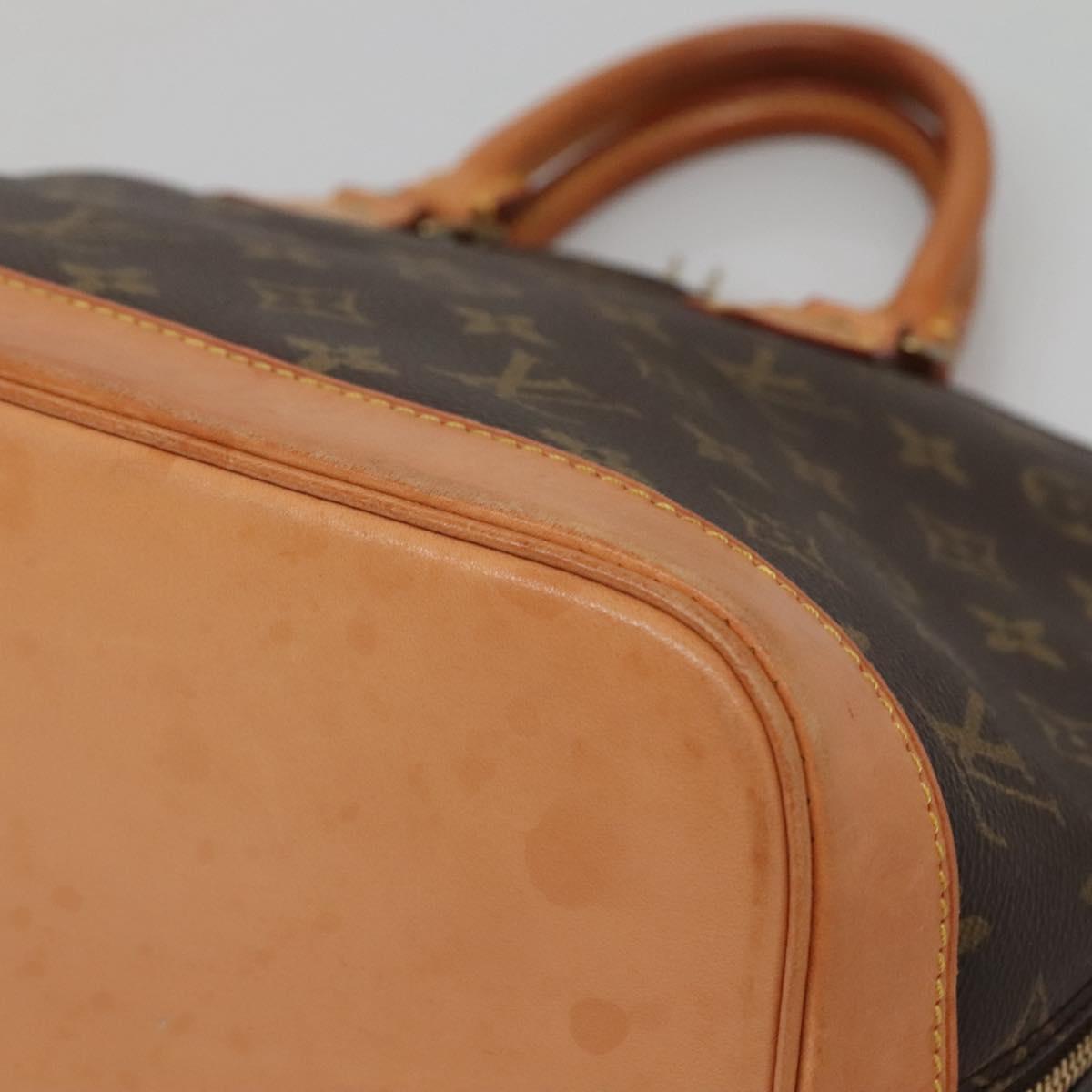 Louis Vuitton Alma Handbag Monogram Canvas, BROWN, CANVAS, Handbag