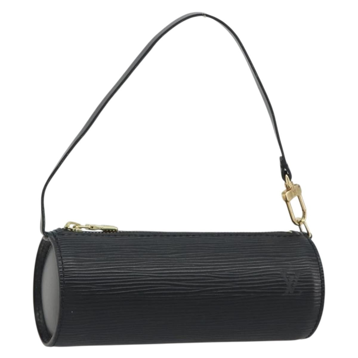 Louis Vuitton Soufflot Pochette Epi Leather, Black, Leather, Clutch