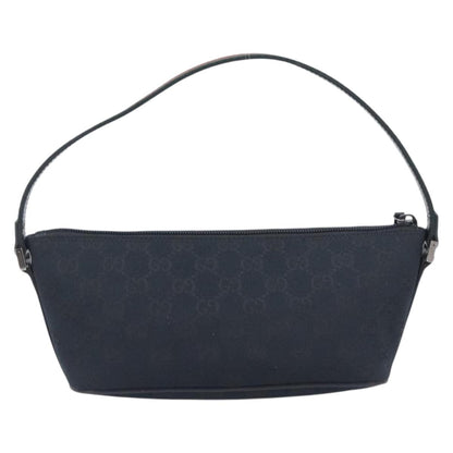 Gucci Zipped Pochette GG Canvas, Black, Canvas, Shoulder Bag