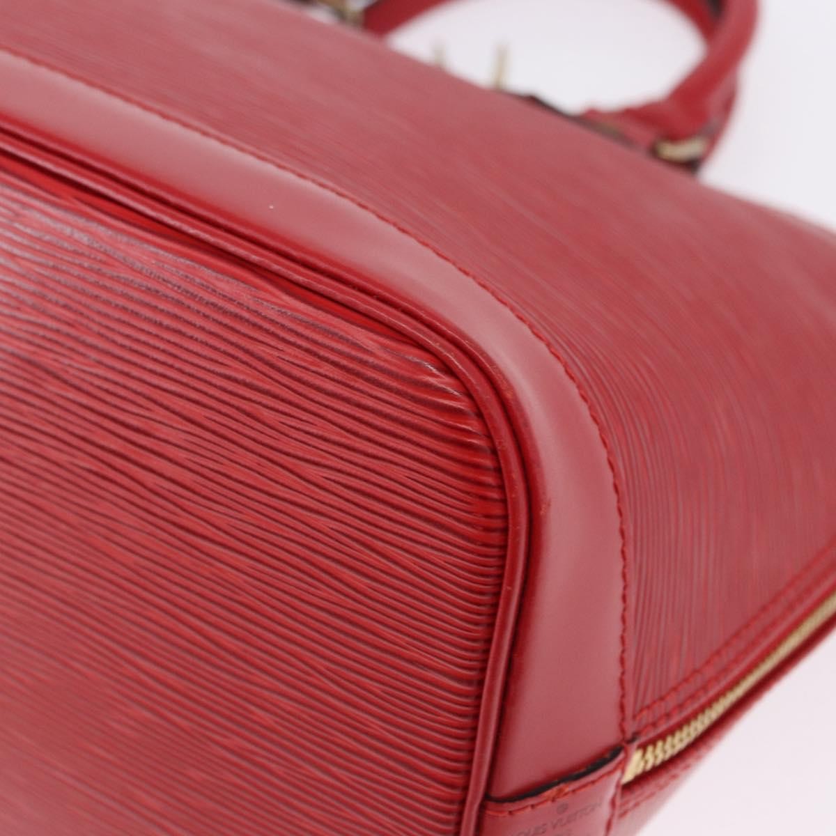 Louis Vuitton Alma Epi Leather, Red, Leather, Handbag