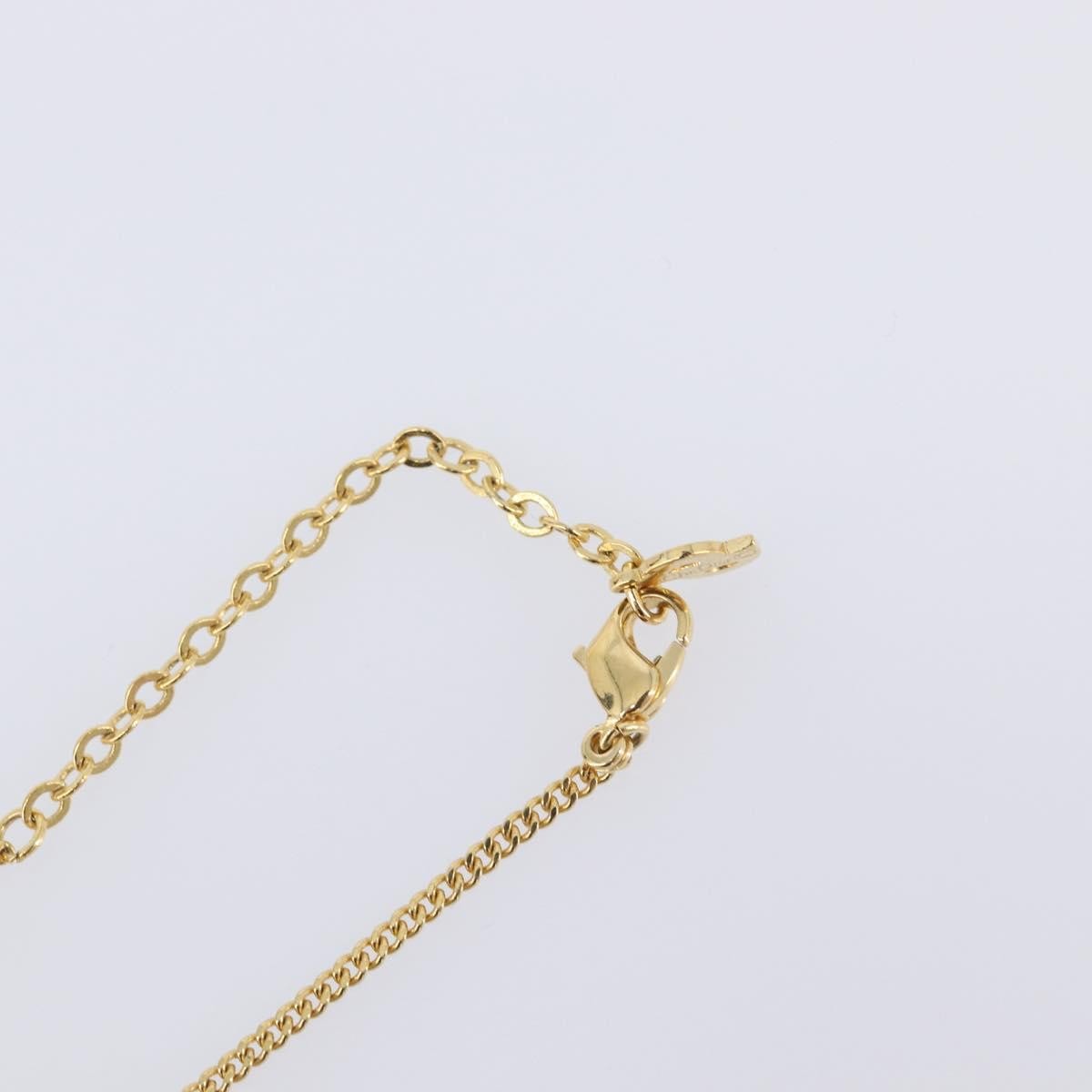 Christian Dior CD Pendant Metal, Gold, Metal, Necklace