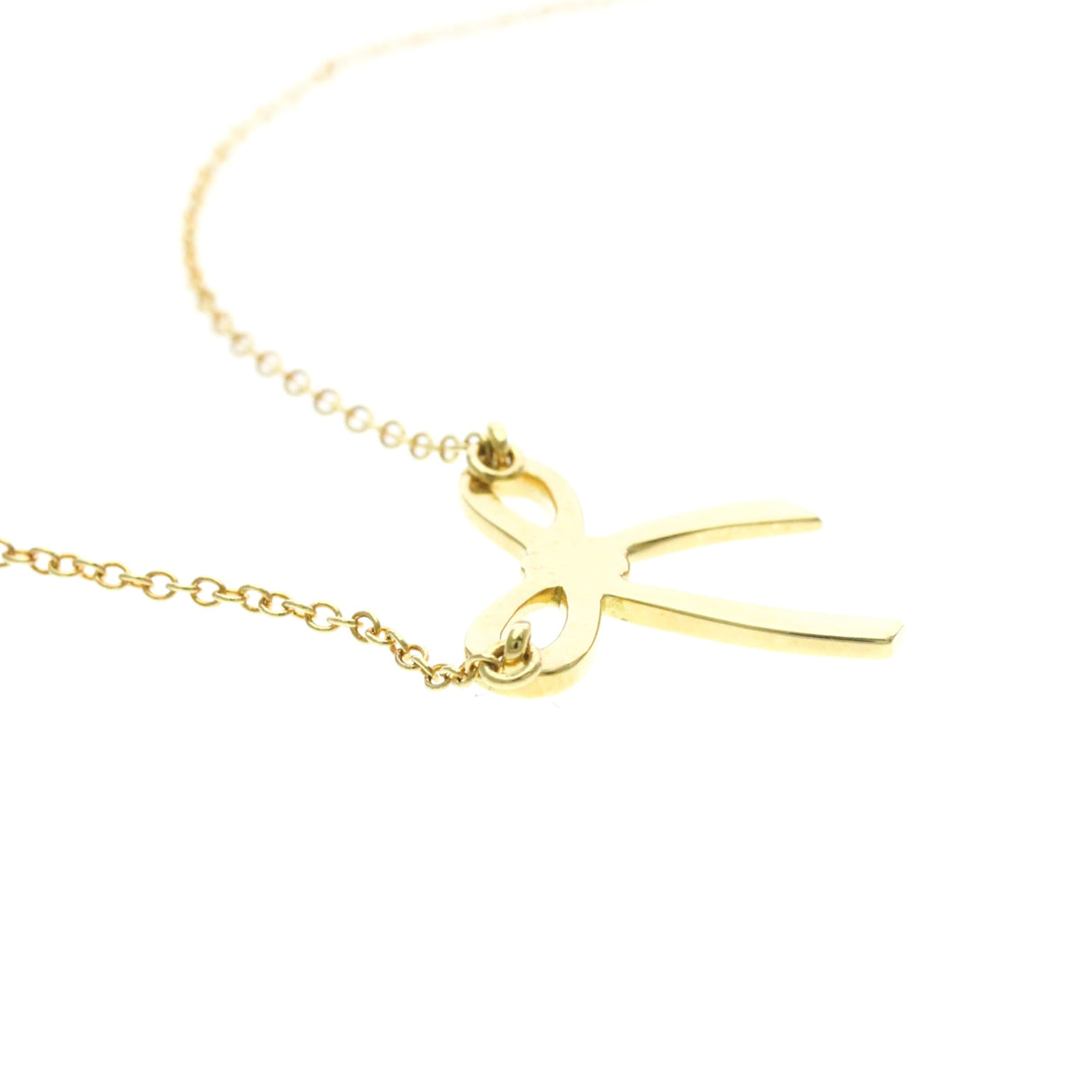Tiffany & Co. Bow Pendant 18K Yellow Gold, Gold, Yellow Gold, Necklace