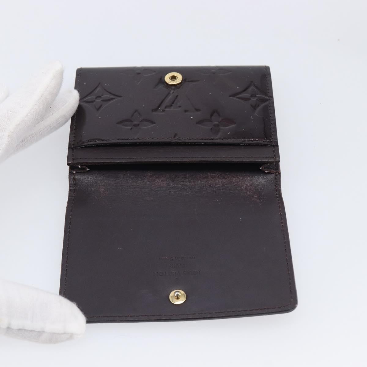 Louis Vuitton Elise Monogram Vernis, Burgundy, Patent Leather, Wallet