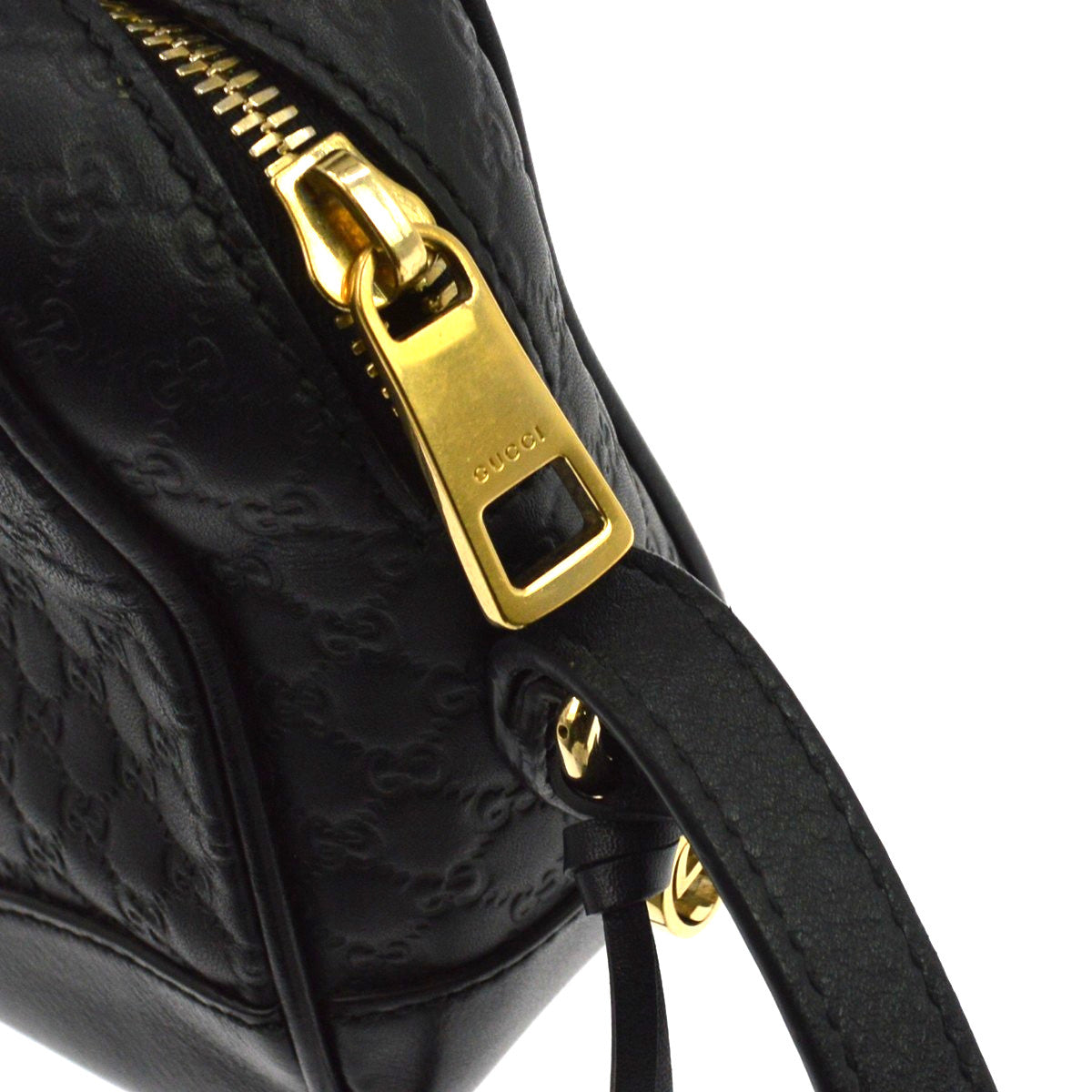 Gucci Bree Disco Microguccissima Leather, Black, Leather, Crossbody Bag