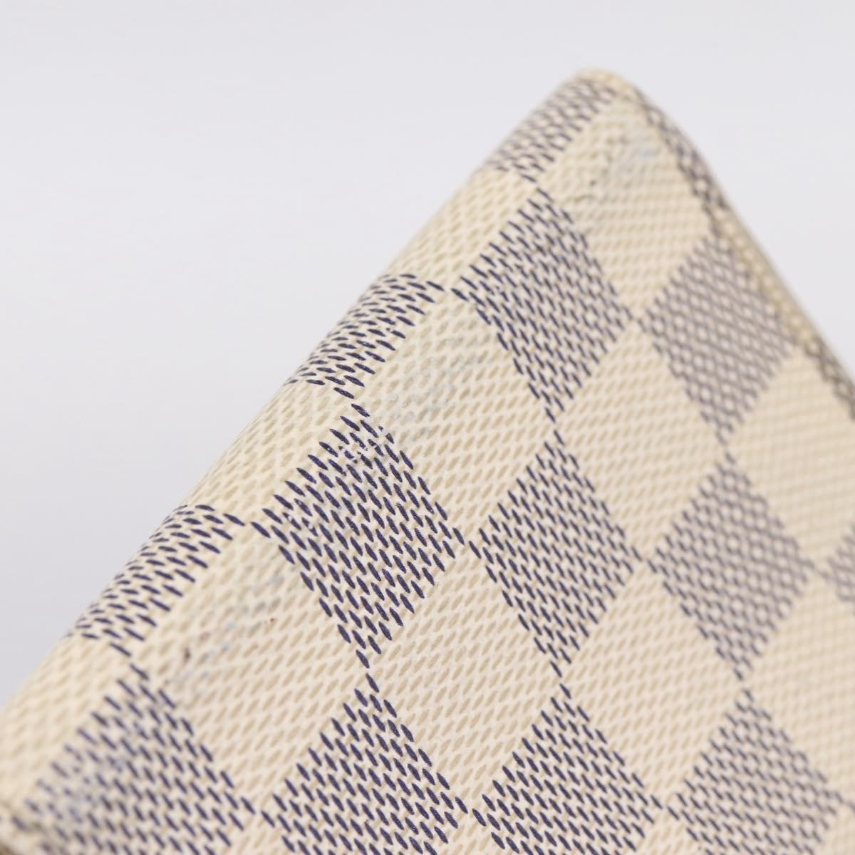 Louis Vuitton Envelope Business Card Holder Damier, White, Canvas, Card Holder