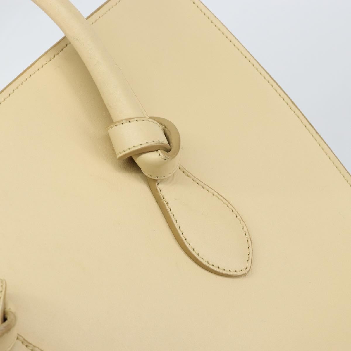 Celine Tie Tote Leather, Beige, Leather, Tote Bag