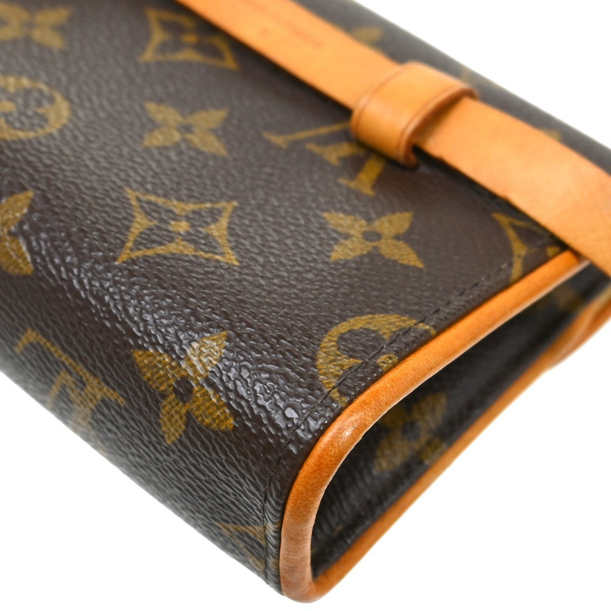 Louis Vuitton Florentine Monogram, Brown, Canvas, Clutch