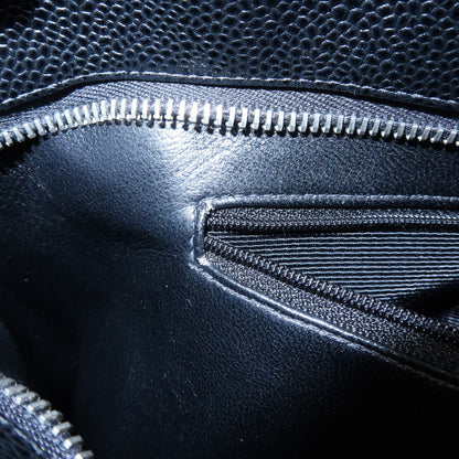 Chanel Medallion Caviar skin, Black, Leather, Tote Bag