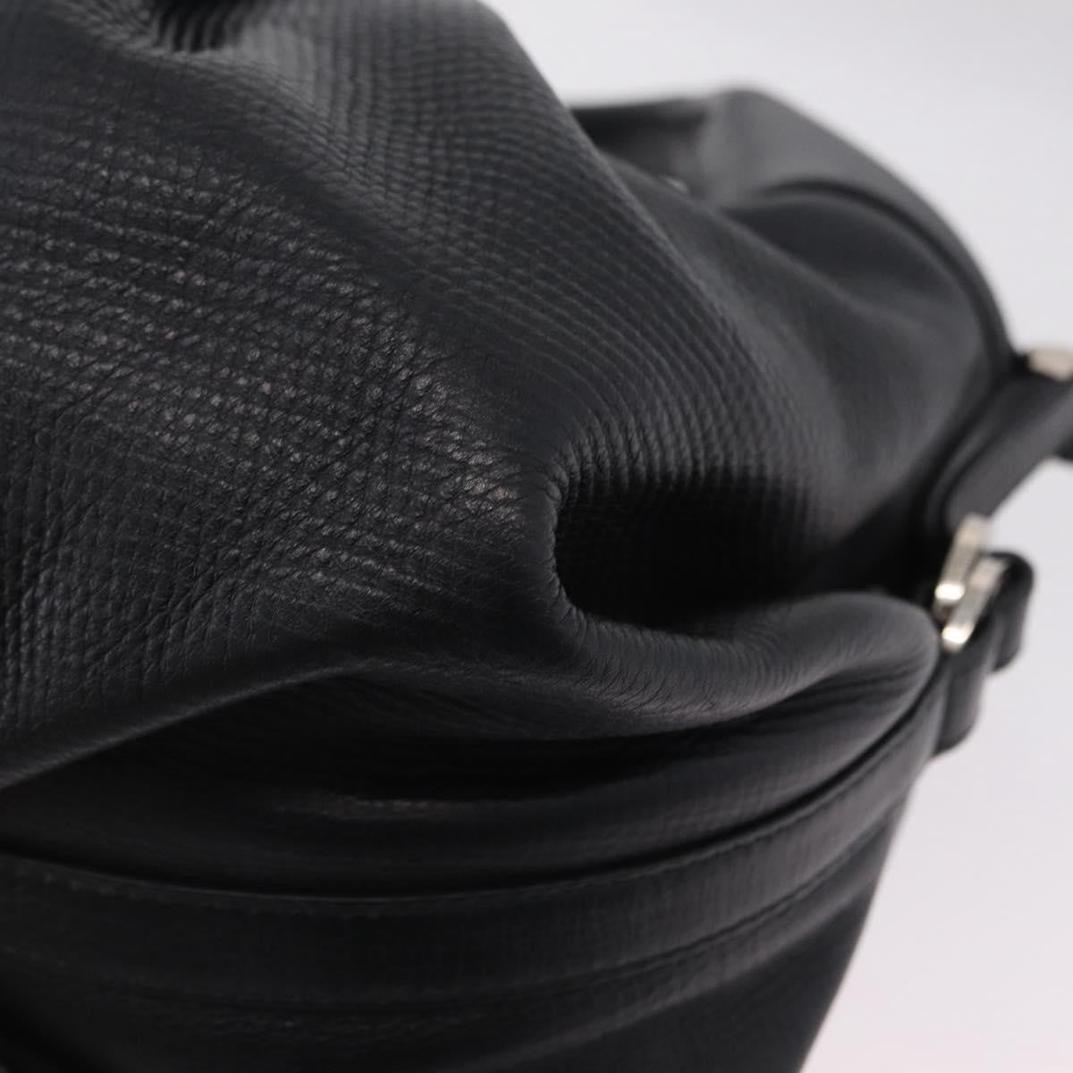 Bvlgari Chandra Hobo Leather, Black, Leather, Shoulder Bag