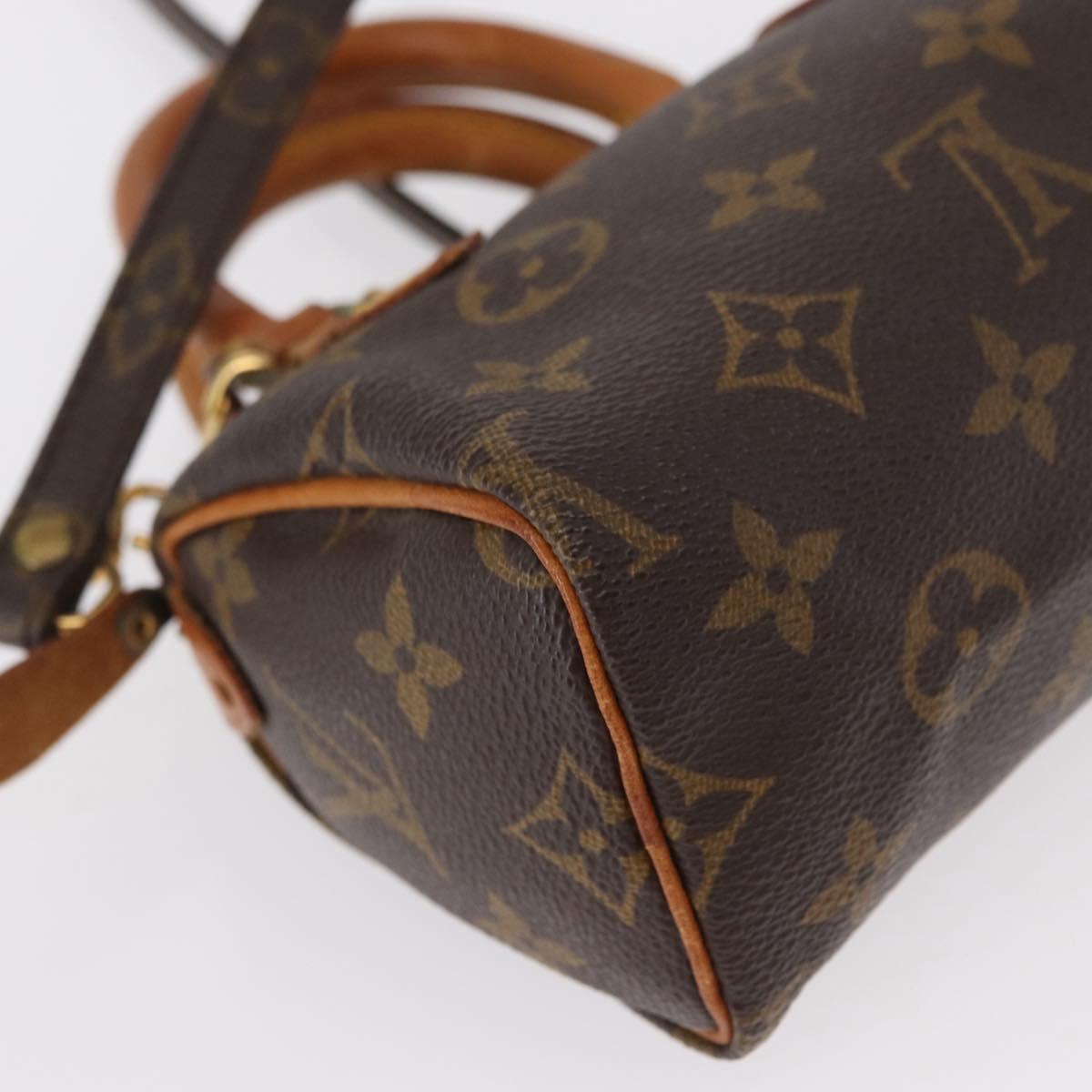 Louis Vuitton Speedy Mini HL Handbag Monogram Canvas, BROWN, CANVAS, Handbag