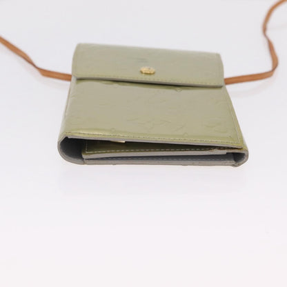 Louis Vuitton Walker Monogram Vernis, Gray, Patent Leather, Wallet