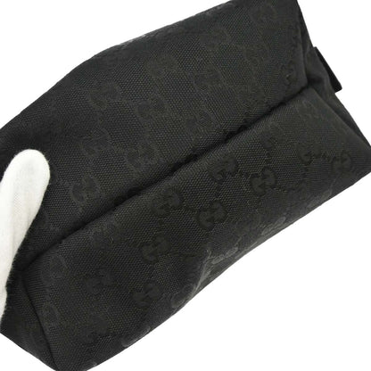 Gucci Zip Around Bowling GG Canvas, Black, Canvas, Handbag