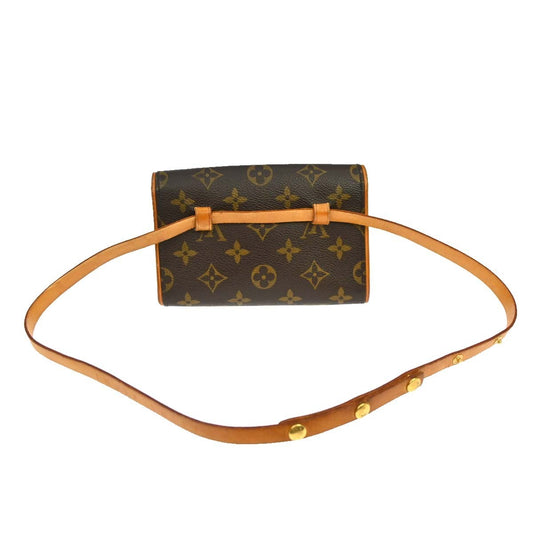 Louis Vuitton Florentine Waist Monogram Canvas, Brown, Canvas, Clutch
