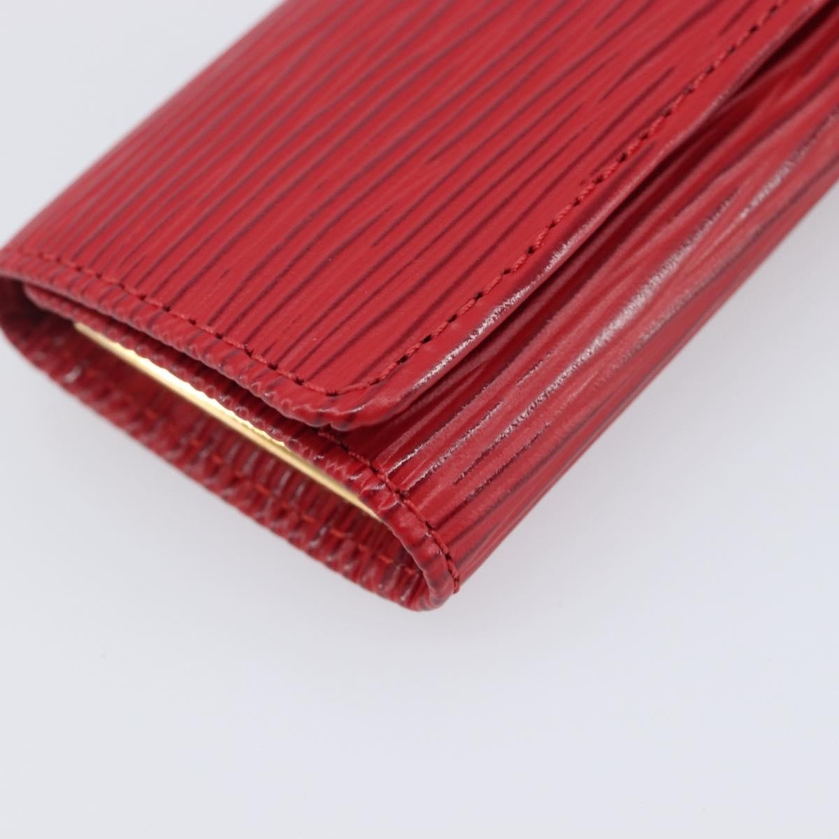 Louis Vuitton Multiclés 4 Cuir verni, Red, Leather, Wallet