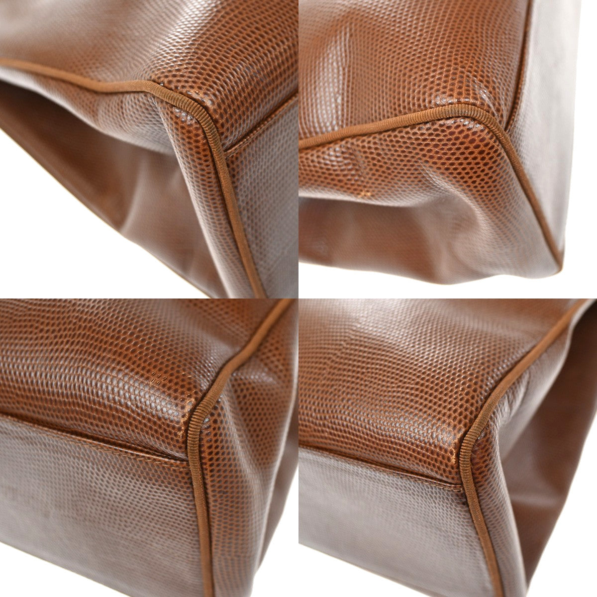 Salvatore Ferragamo Vala tote Embossed Leather, Brown, Leather, Tote Bag