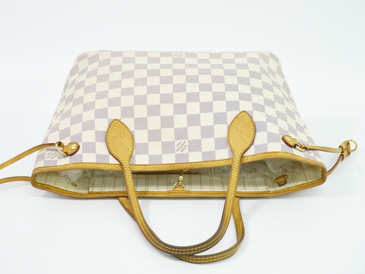 Louis Vuitton Neverfull Damier, Beige, Canvas, Tote Bag