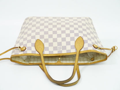 Louis Vuitton Neverfull Damier, Beige, Canvas, Tote Bag