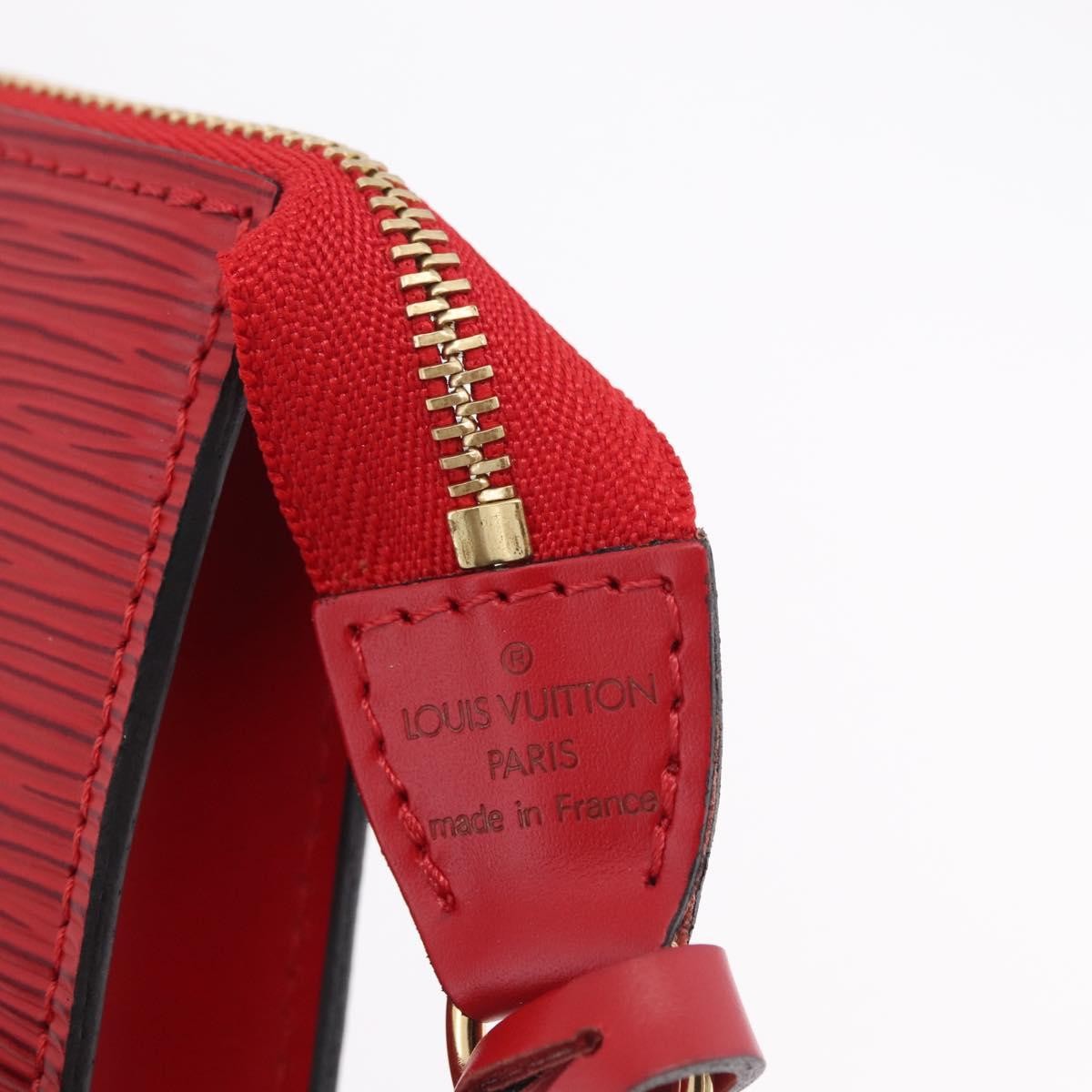 Louis Vuitton Pochette Accessoires Epi Leather, Red, Leather, Clutch