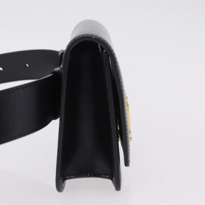 Burberry TB Belt Leather, Black, Leather, Clutch