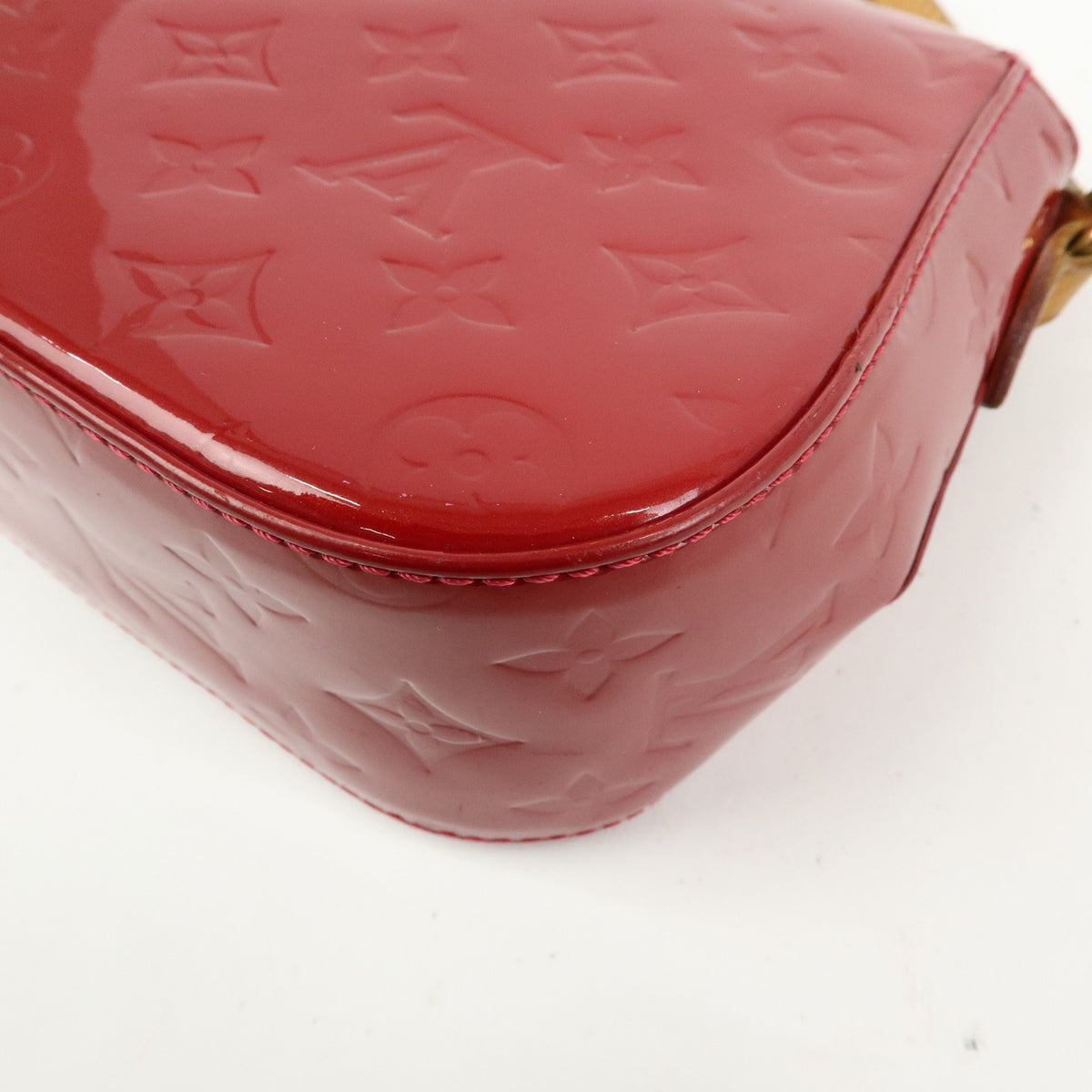 Louis Vuitton Bellflower Monogram Vernis, Red, Patent Leather, Handbag