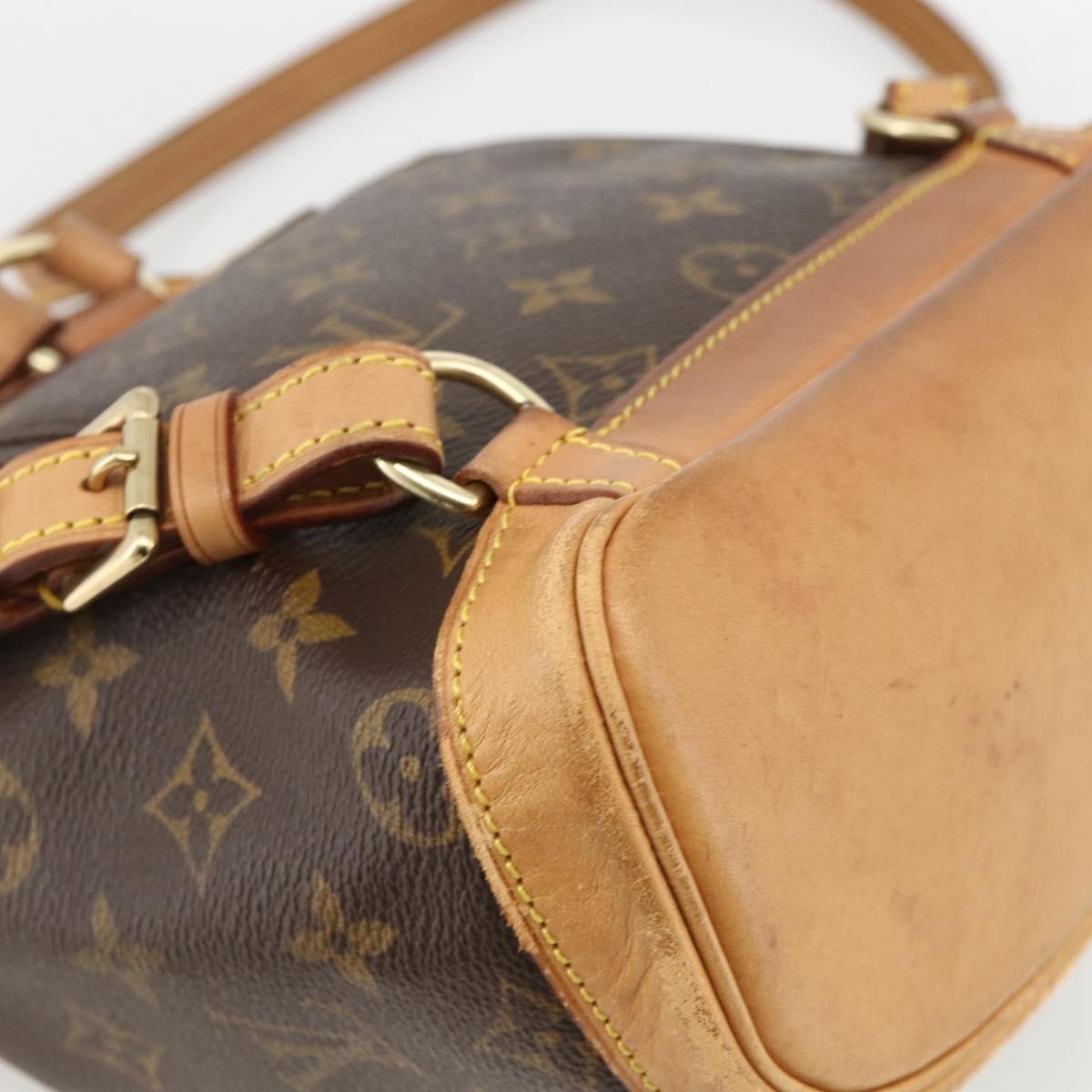 Louis Vuitton Vintage Montsouris Monogram Canvas, Brown, Canvas, Backpack