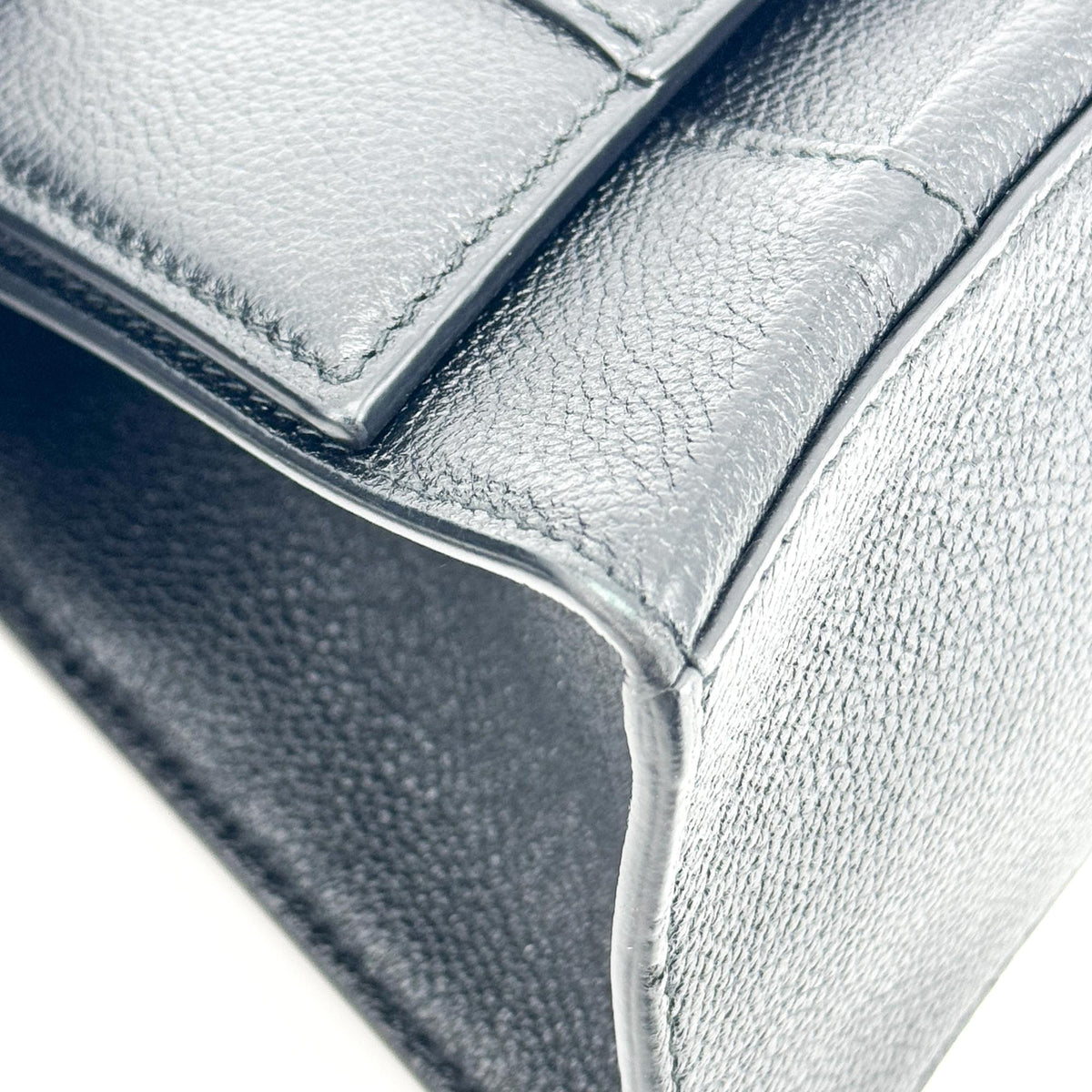 Balenciaga Hourglass Top Handle Leather, Black, Leather, Handbag