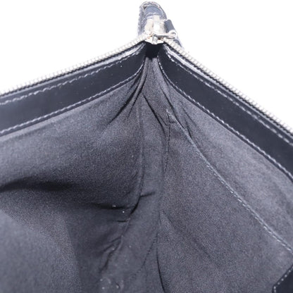 Balenciaga Navy Zip Canvas and Leather, Black, Canvas, Clutch