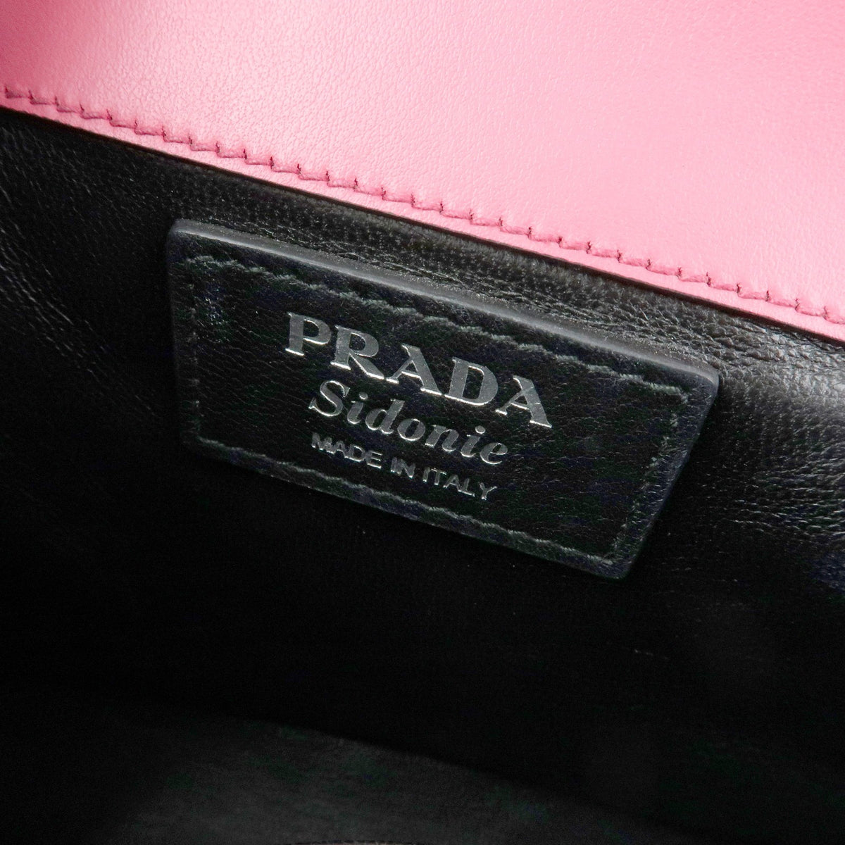 Prada Sidonie City Calf, Pink, Leather, Shoulder Bag