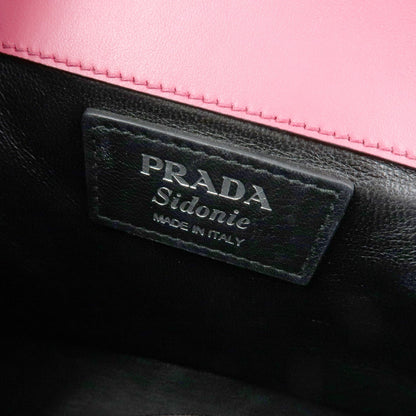 Prada Sidonie City Calf, Pink, Leather, Shoulder Bag