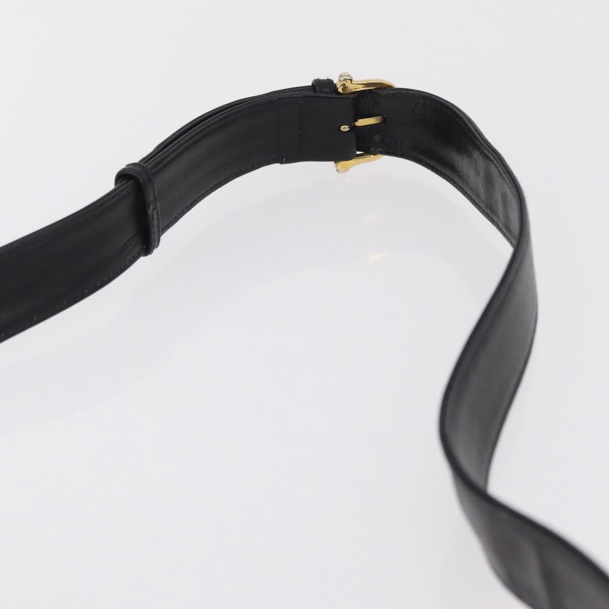 Celine Vintage Carriage Flap Leather, Black, Leather, Handbag