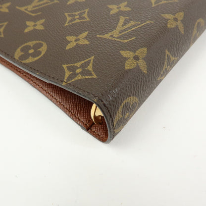Louis Vuitton Ring Agenda Cover Monogram Canvas, Brown, Canvas, Briefcase