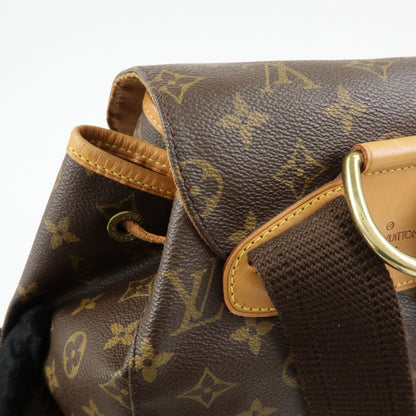 Louis Vuitton Vintage Montsouris Monogram Canvas, Brown, Canvas, Backpack