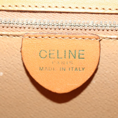 Celine C Macadam Handbag PVC Leather, BROWN, PVC, Handbag