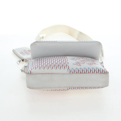 Louis Vuitton Trio Messenger Limited Edition Damier Spray Leather, White, Canvas, Handbag