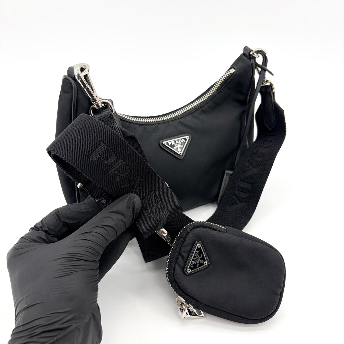 Prada Re-Edition 2005 Tessuto, Black, Nylon, Shoulder Bag