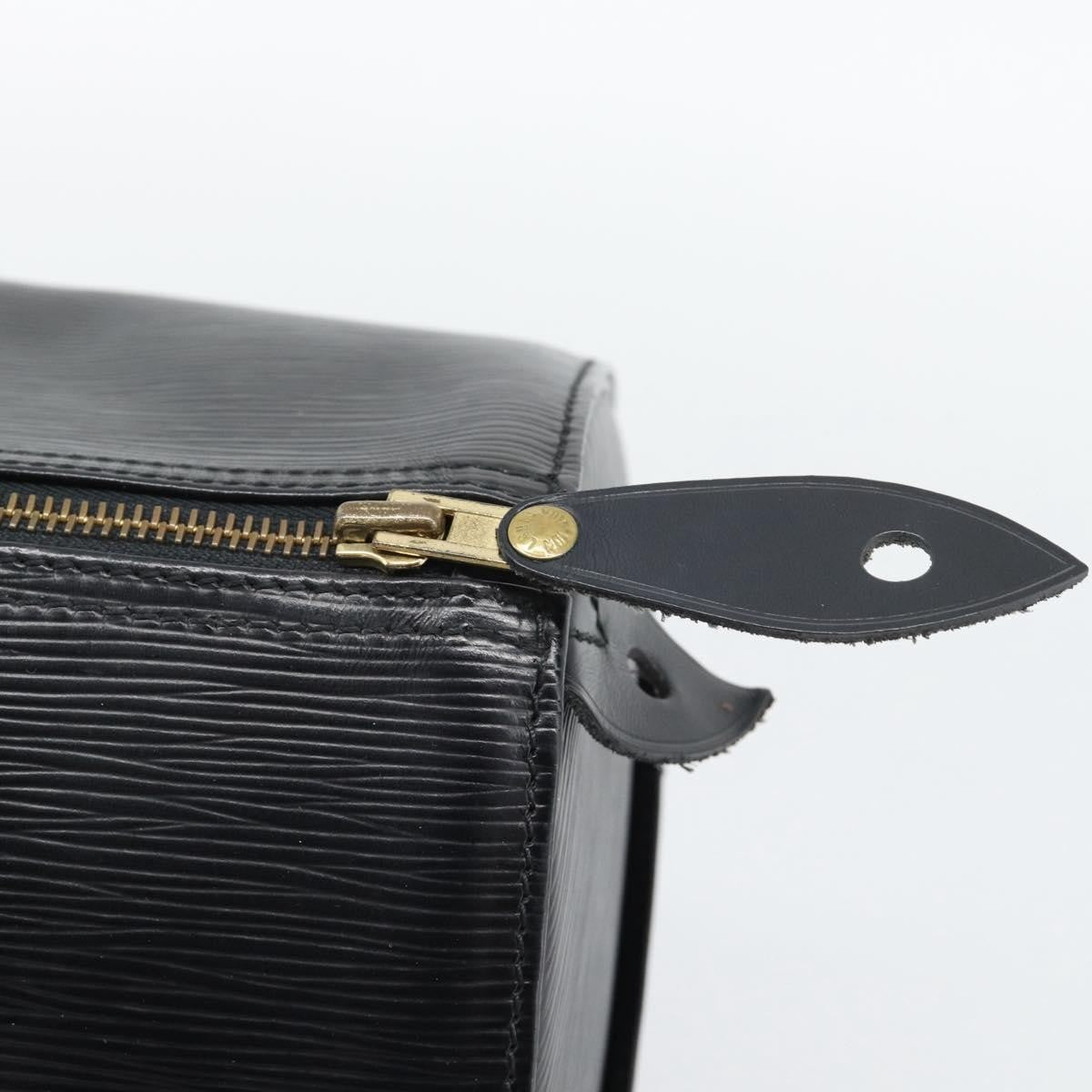Louis Vuitton Speedy Epi, Black, Leather, Handbag