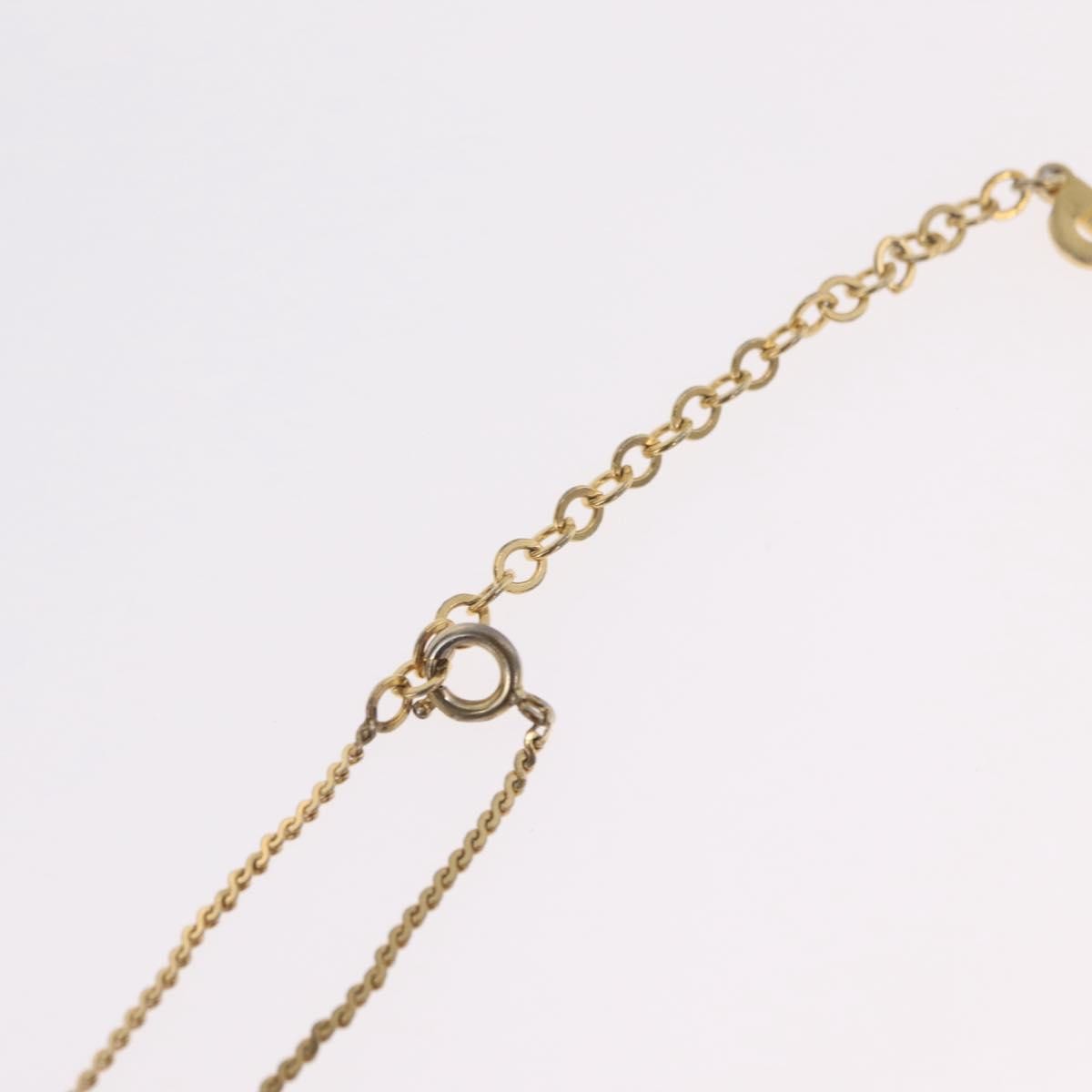 Christian Dior Vintage CD Pendant Metal with Crystals, Gold, Metal, Necklace