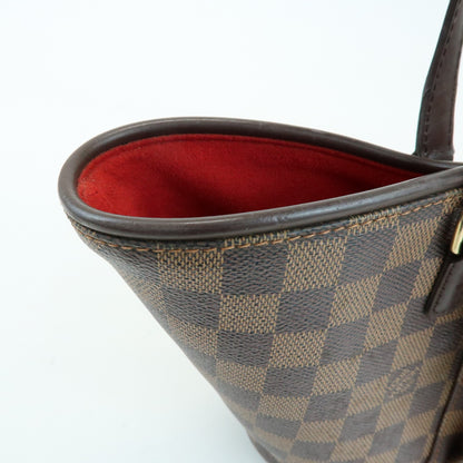 Louis Vuitton Manosque Damier, Brown, Canvas, Handbag