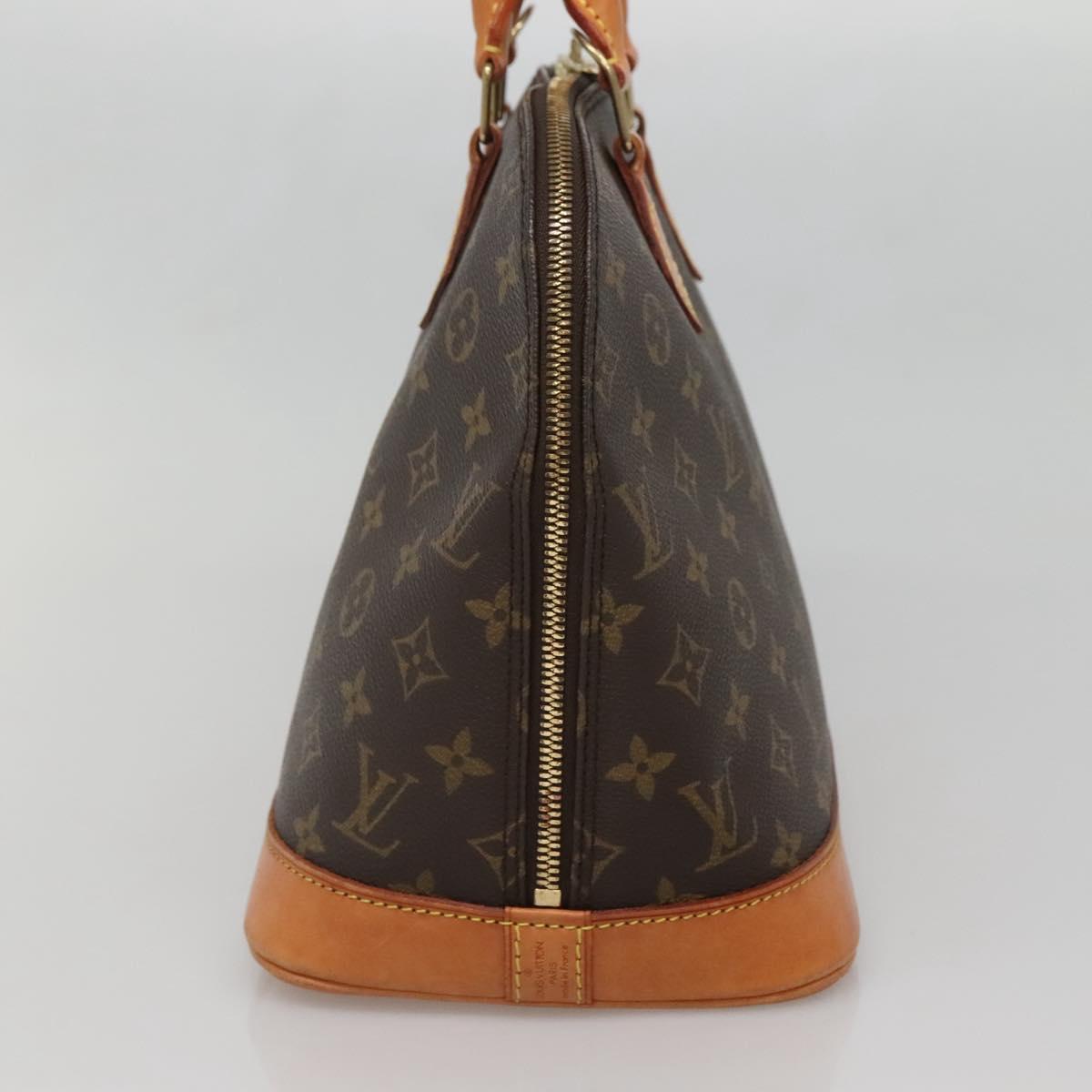 Louis Vuitton Alma Handbag Monogram Canvas, BROWN, CANVAS, Handbag