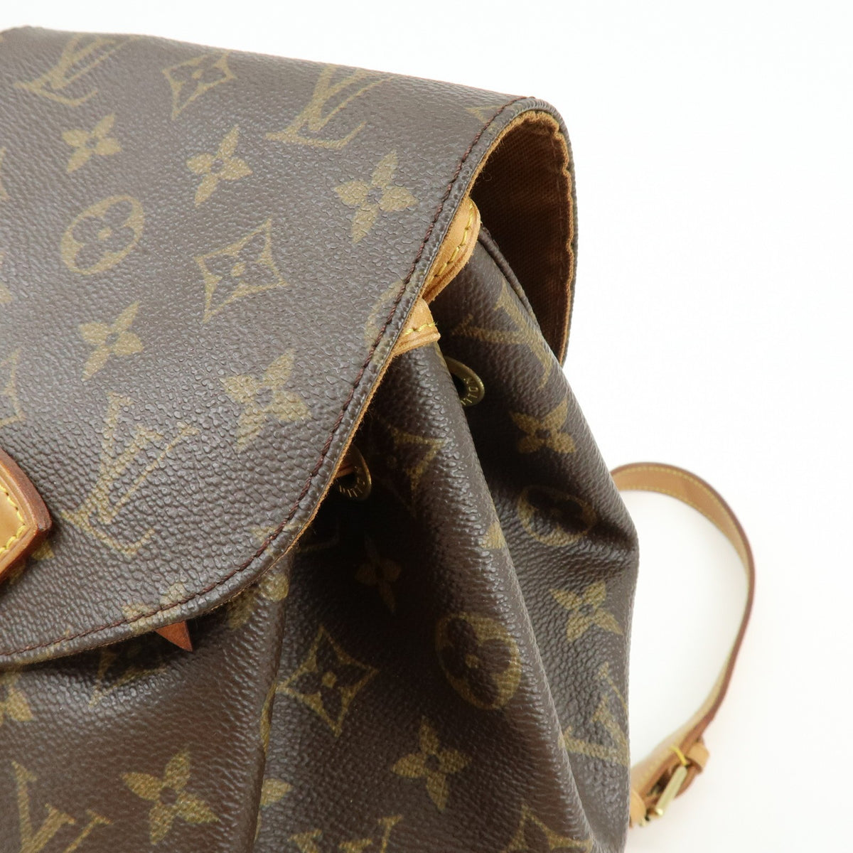 Louis Vuitton Vintage Montsouris Monogram Canvas, Brown, Canvas, Backpack