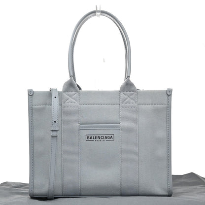 Balenciaga Hardware Canvas, Gray, Canvas, Tote Bag