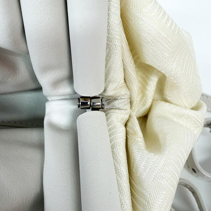 Bottega Veneta Point Leather, White, Other, Shoulder Bag