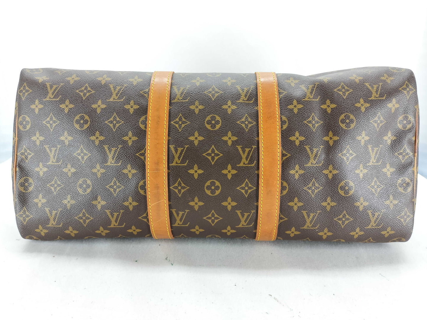 Louis Vuitton Keepall Monogram Canvas, Brown, Canvas, Travel Bag