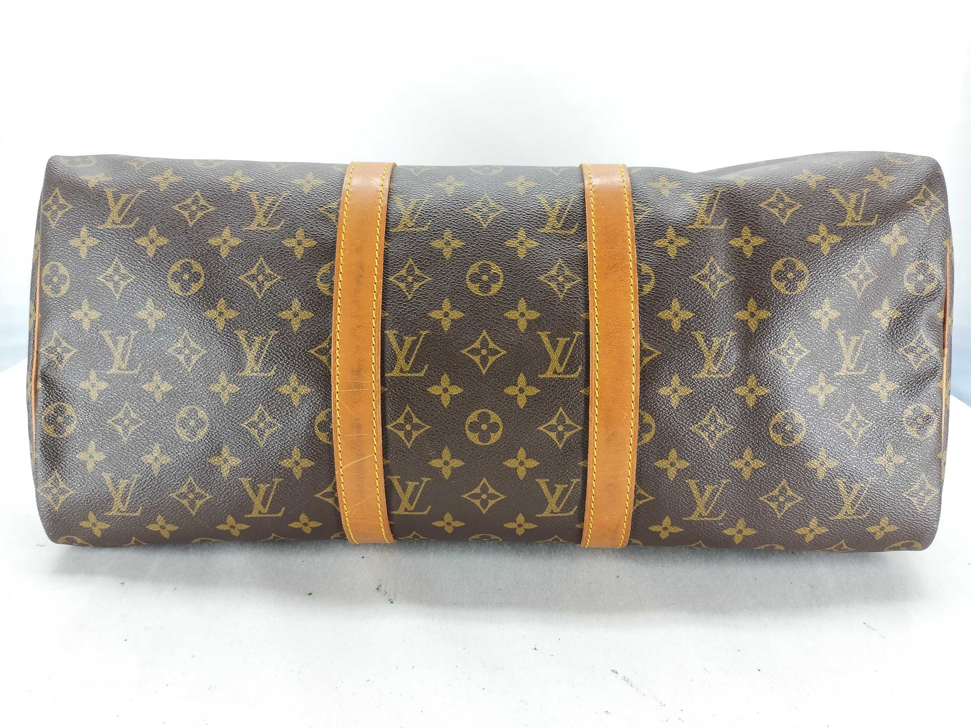 Louis Vuitton Keepall Monogram Canvas, Brown, Canvas, Travel Bag
