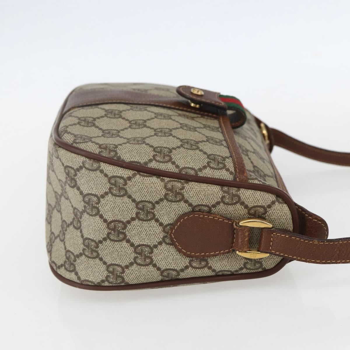 Gucci Vintage Web GG Coated Canvas, Beige, Canvas, Crossbody Bag